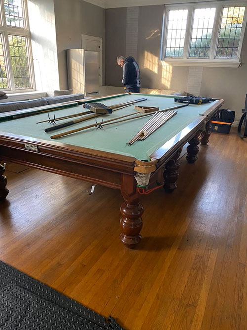 Table dismantled