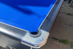 2nd table recovered in blue speed cloth